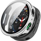 Techsuit Coque Defense360 Pro pour Samsung Galaxy Watch9 / Watch8 44mm, Argentée