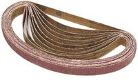 Merkloos / Sans marque HBM 10 Delige Schuurbandenset 13 x 457 mm voor HBM Powerfile / Stripschuurmachine / Bandschuurmachine met Stofopvang - 400 Watt