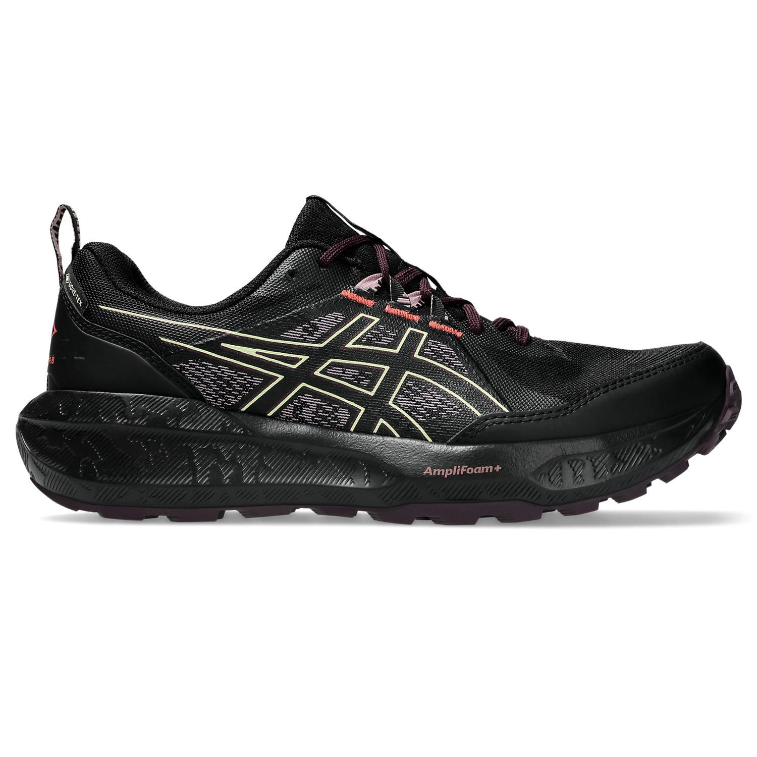 ASICS Gel-Sonoma 8 GTX mesh hardloopschoenen - zwart/aubergine