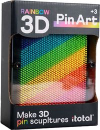 i-Total PinArt Groot 3D Afdruk Regenboog Jouets Œuvre d'art Multicolor