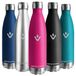 Vikaster Thermoskan 0,75 l, lekvrij, 750 ml, BPA-vrij, herbruikbare thermoskan, roestvrij staal, voor camping, yoga, gym, fitness, reizen, outdoor