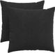 vidaXL Zitkussens - 2 stuks - Zwart - 50 x 50 cm - Corduroy stof