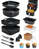 Accessoireset voor Airfryer met siliconen mallen