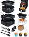 Accessoireset voor Airfryer met siliconen mallen