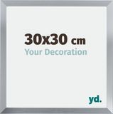 yd. Cadre photo 30x30 cm - Argent brillant - MDF