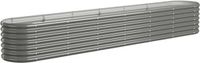 vidaXL Plantenbak 260x40x36 cm Staal Grijs