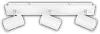 B.K.Licht BRILONER Isil A – Opbouwspot – LED plafondlamp – EEK A lichtbron – 50.000u – zwenkbaar spots – vervangbare lichtbron – wit – 45x8x12,3 cm