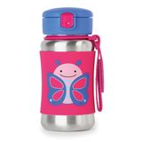 Skip Hop Stainless Steel Sippy Cup - 350ml - Blue, Pink, Stainless Steel