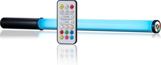 Bresser BR-20RGB LED Tube - 20W - Rechargeable via USB - With Magnetic Holders