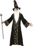 Widmann Wizzard Fantasy Tovenaar - Man XXL Zwart