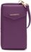 Lazarotti Bologna Leather Zip Around Wallet With Phone Pocket Purple