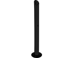 BRASQ Asbak Staand Zwart - 2 liter inhoud - Rookpaal, Peukenzuil - 21x21x92 cm