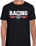 Bellatio Decorations Shoppartners Bv Racing coureur supporter t-shirt met Nederlandse vlag zwart voor heren - race thema / race supporter XL