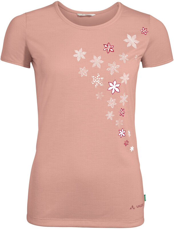 Vaude Skomer Print T-Shirt Dames, soft rose