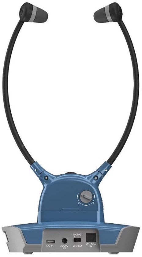 CGV DOLFIN-SAPHIR Draadloze TV Headset Blauw en Grijs
