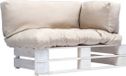 vidaXL Banc de jardin avec coussins sable pin