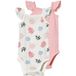 LUPILU Body bébé, 2 pièces, qualité mesh légère. (rose/blanc, 50/56)