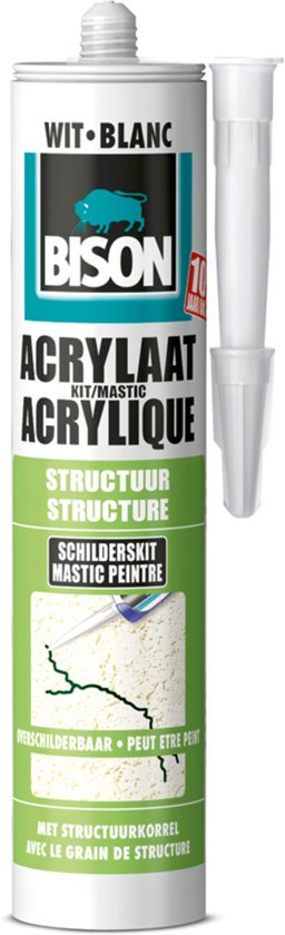 Bison Acrylaatkit Structuur - Wit - 310 ml