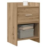 vidaXL Nachtkastjes 2 stuks Artisanaal eiken 40 x 30 x 60 cm Bewerkt hout