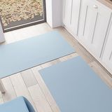 PETTI Artigiani Italiani - Keukentapijt, keukenloper, wasbaar, antislip, keukenloper, eenkleurig, 52 x 280 cm, lichtblauw, 100% Made in Italy