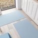 PETTI Artigiani Italiani - Keukentapijt, keukenloper, wasbaar, antislip, keukenloper, eenkleurig, 52 x 280 cm, lichtblauw, 100% Made in Italy