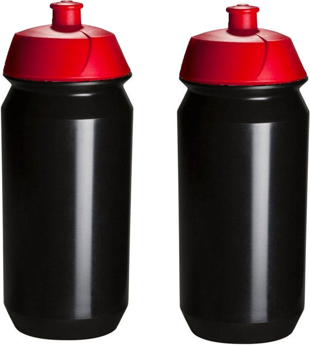 Tacx Shiva Bidon - 500 ml - Rood/Zwart - Drinkfles - 2022 Model