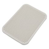 BranQ - Home Essential deksel in rotan design, maat M, BPA-vrije kunststof (polypropeen), crème, 28,8 x 19,7 x 1,5 cm