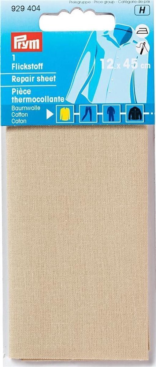 prym Verstelstuk Katoen Opstrijkbaar 12X45cm Beige