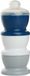 THERMOBABY Récipients pour lait en poudre, 3 compartiments, empilables, adaptés à la stérilisation à froid, couleur : charmant gris