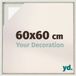 yd Cadre photo 60x60 cm White Wash - Cadre pour toile - MDF Lyon