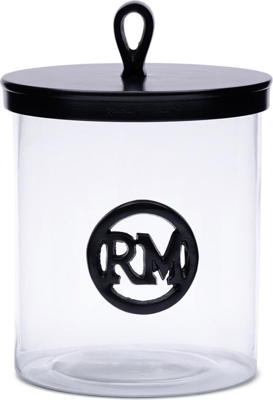 Riviera Maison RM Soho Storage Jar M - Voorraadpot - Transparent - 17.0 x 17.0