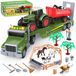 Tracteur jouet tracteur jouet - Avec remorque - Enfants - Tracteur jouet pour tout-petits