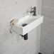 Wiesbaden Carrara Marmer Look Fonteinset Gun Metal