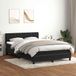 Maison Exclusive - Boxspringbed met matras en LED-verlichting, noir, 160x210 cm, velours