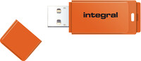 Integral 64GB USB2.0 DRIVE NEON ORANGE INTEGRAL