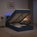 Prolenta Maison Exclusive Lit Ottoman exclusif, avec matelas et éclairage LED bleu, dimensions 120 x 200 cm, revêtement en tissu