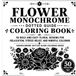 Flower Monochrome Dotted Guide Coloring Book