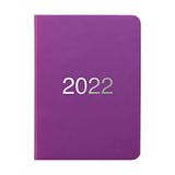 Letts Dazzle A6 week om 2022 dagboek te bekijken - paars