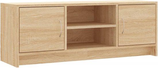 vidaXL Tv-meubel 102x30x37,5 cm bewerkt hout sonoma eikenkleurig