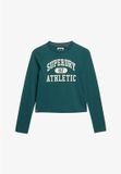 Superdry Athletic Essentials slimfit ringertop met lange mouwen - Dames - Lange mouwen shirts