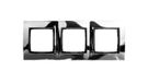 Simon 54 Premium frame drievoudig metaal donker staal DR3/67 kontakt-simon