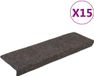 vidaXL Trapmatten Zelfklevend 15 stuks 65x21x4 cm Antraciet