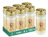 Bolsius Graflicht - Set van 6 stuks - Brandduur 120 uur - Wit - Met motief - Krans