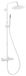 ESSEBAGNO Luisa II, colonne de douche thermostatique, blanc