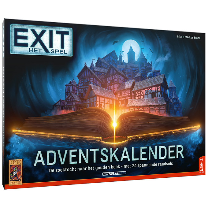 999 Games EXIT - De jacht op het Gouden Boek Adventskalender