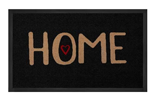 Hanse Home Printy Voetmat Lovely Home - 45 x 75 cm - Antracietbeige