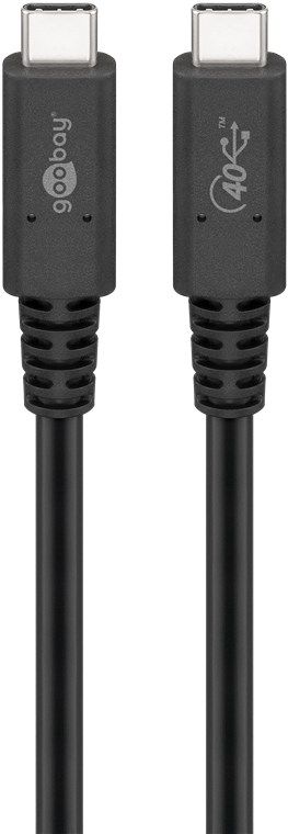 Goobay 60200 USB-kabel - 1 m - Zwart