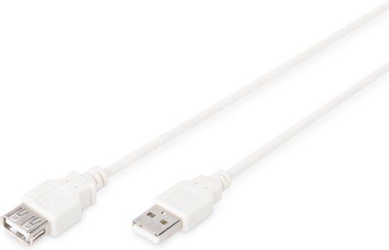 Digitus USB 2.0 Verlengkabel 1.8 M Beige