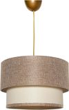 Merkloos Opviq Moderne Kroonluchter Beige & Crème Metaal 30x30x65cm