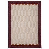 Flair Rugs laagpolig rechthoekige wollen vloerkleed 290x200 cm - rood